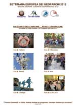 apre il programma SETTIMANA GEOPARKS